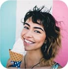 lady and ice-cream
